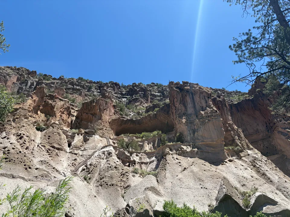 Photograph of Bandelier Alcove House at Bandelier National Monument, New Mexico.