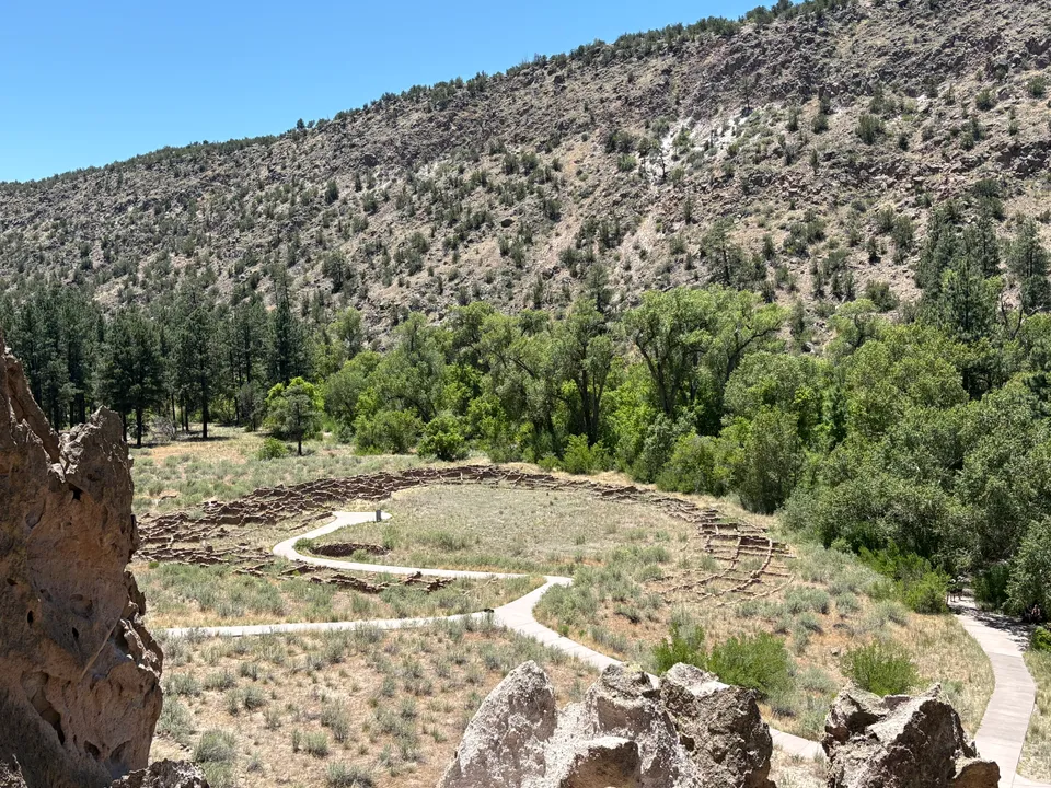 Photograph of Bandelier Pueblo4 at Bandelier National Monument, New Mexico.