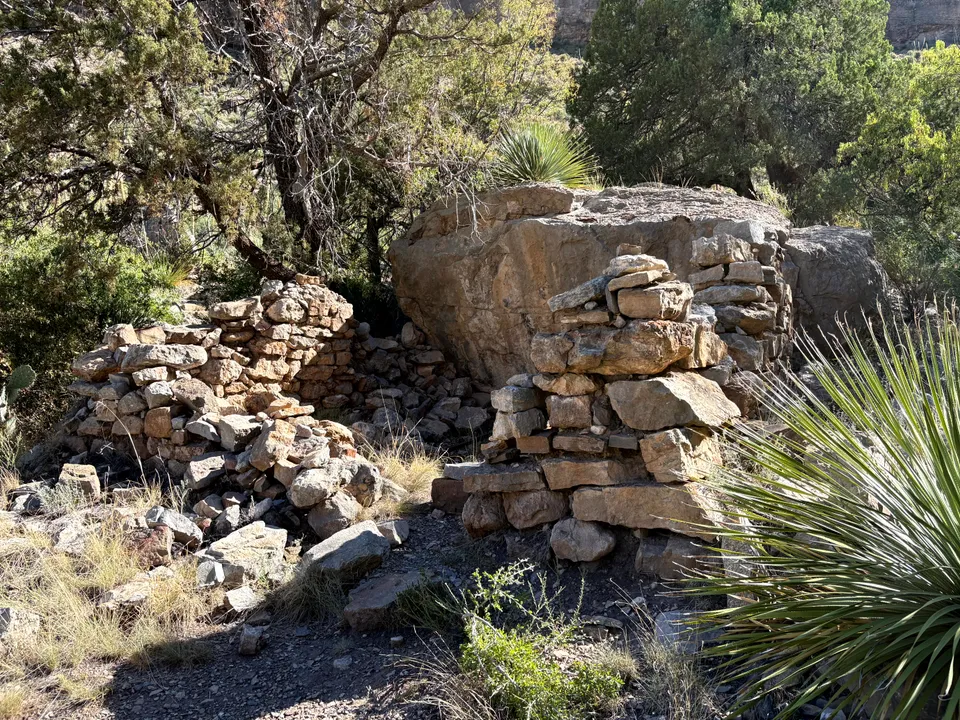 Photograph of Cabin at Oliver Lee Memorial State Park, New Mexico.