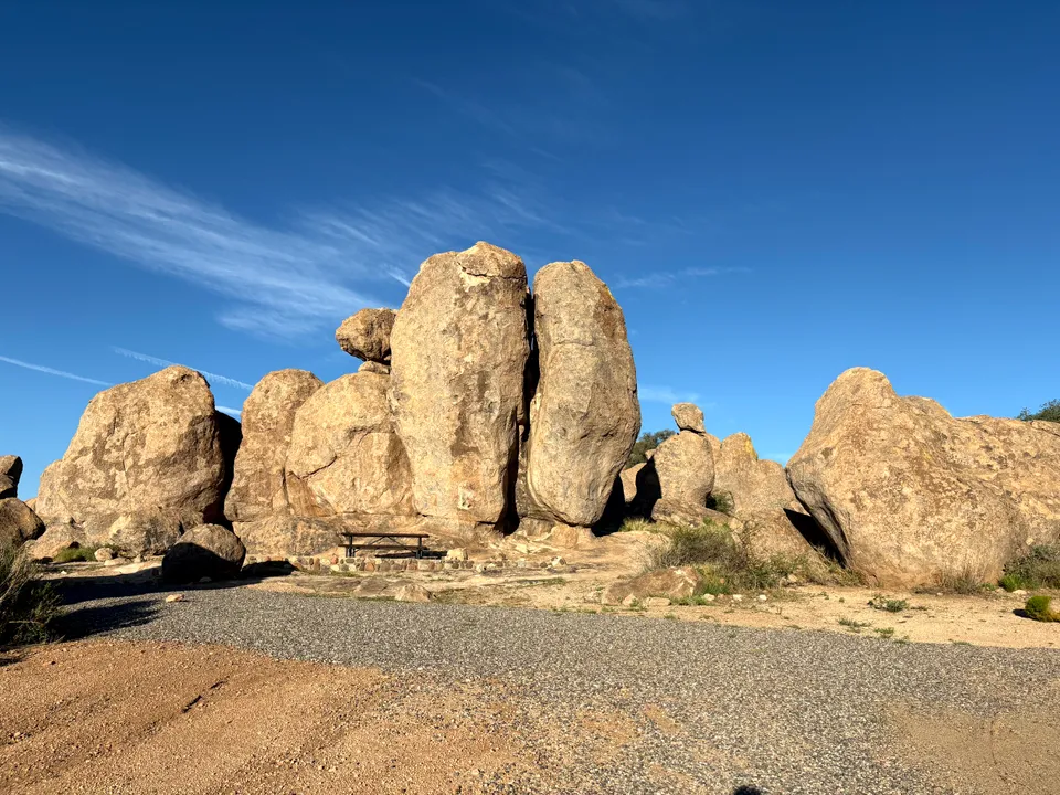 Campground at City of Rocks State Park
