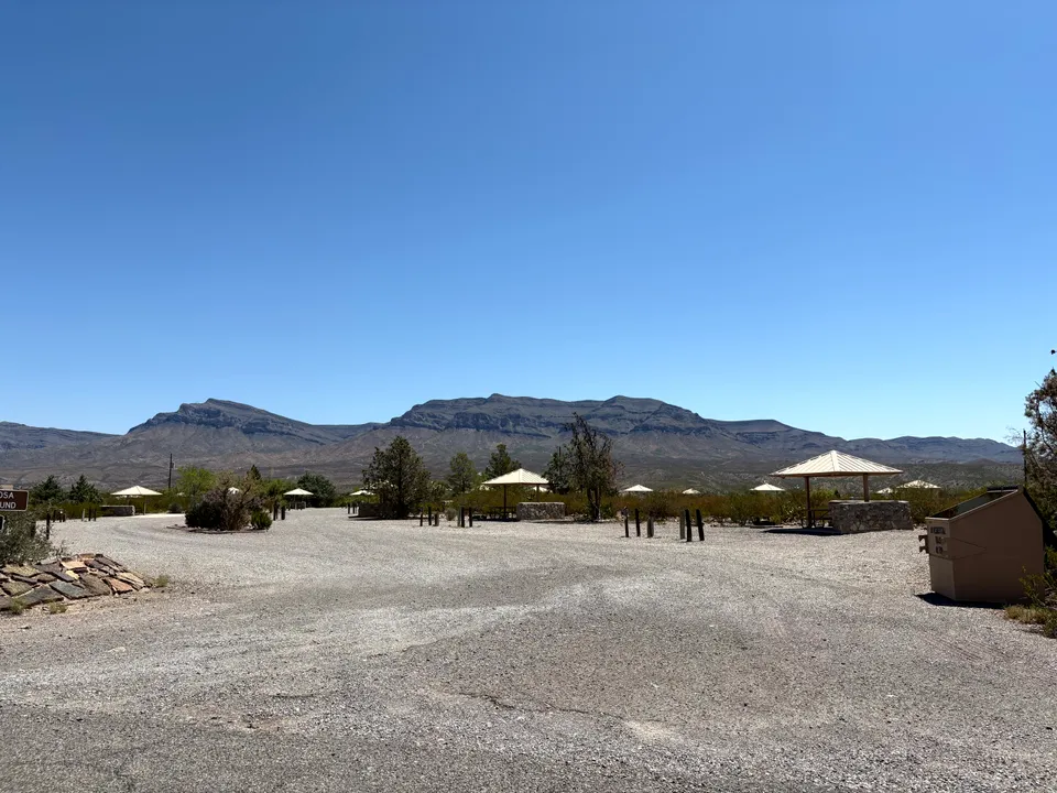 Photograph of Camping at Caballo Lake State Park, New Mexico.