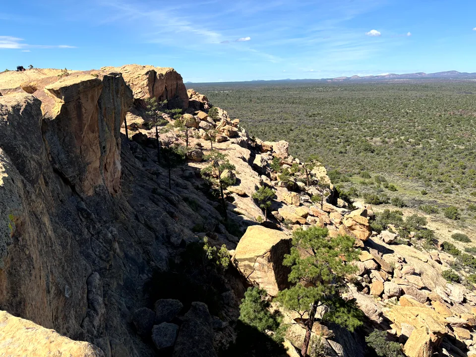 View of the lava field from Sandstone Bluffs
