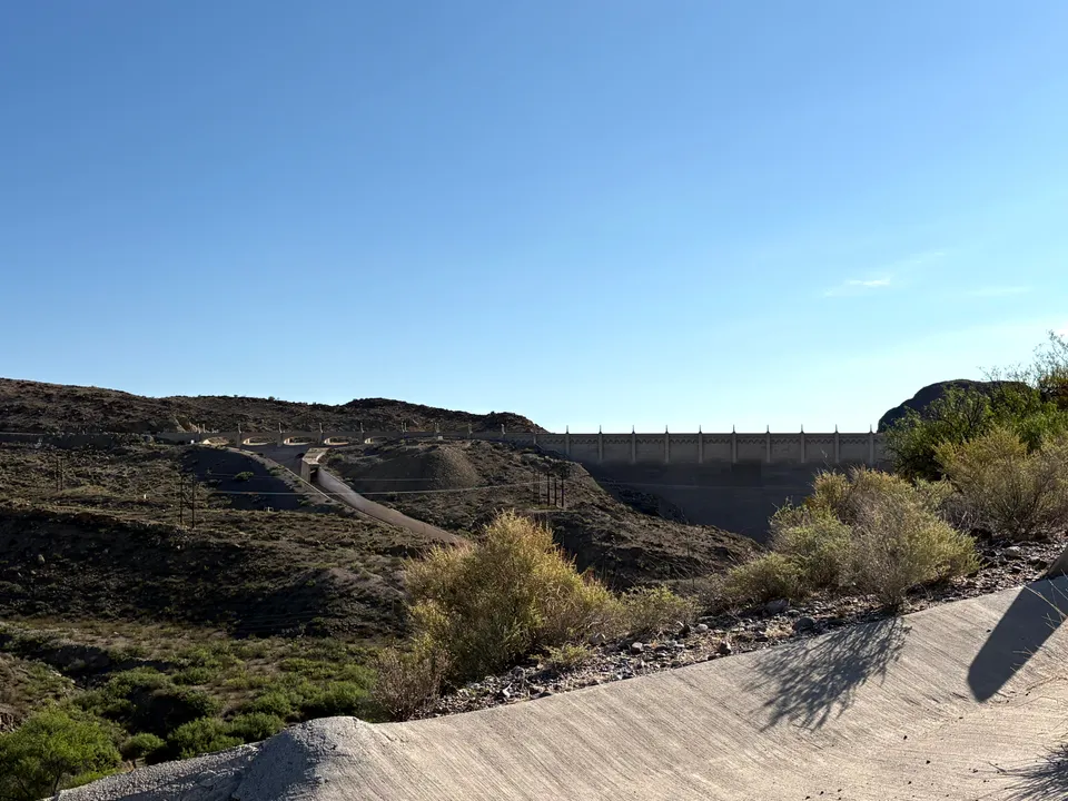 Photograph of Dam4 at Elephant Butte Lake State Park, New Mexico.