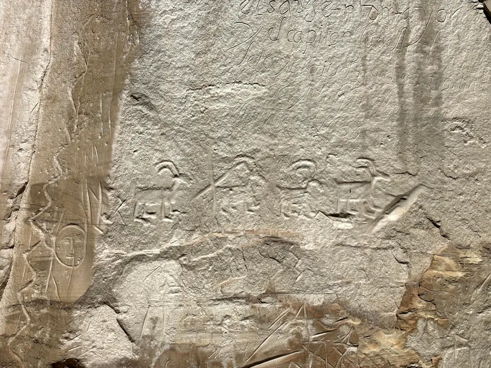 Photograph of Goat at El Morro National Monument, New Mexico.
