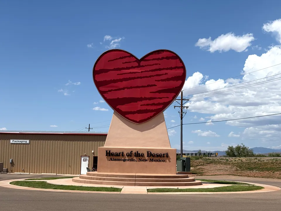 Photograph of Heart at Worlds Largest Pistachio, New Mexico.