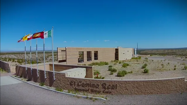 Photograph of Heritage Center at Camino Real Museum Sculpture, New Mexico.