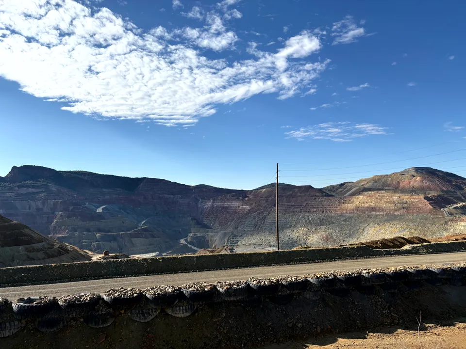 Photograph of Hero at Chino Mine Overlook, New Mexico.
