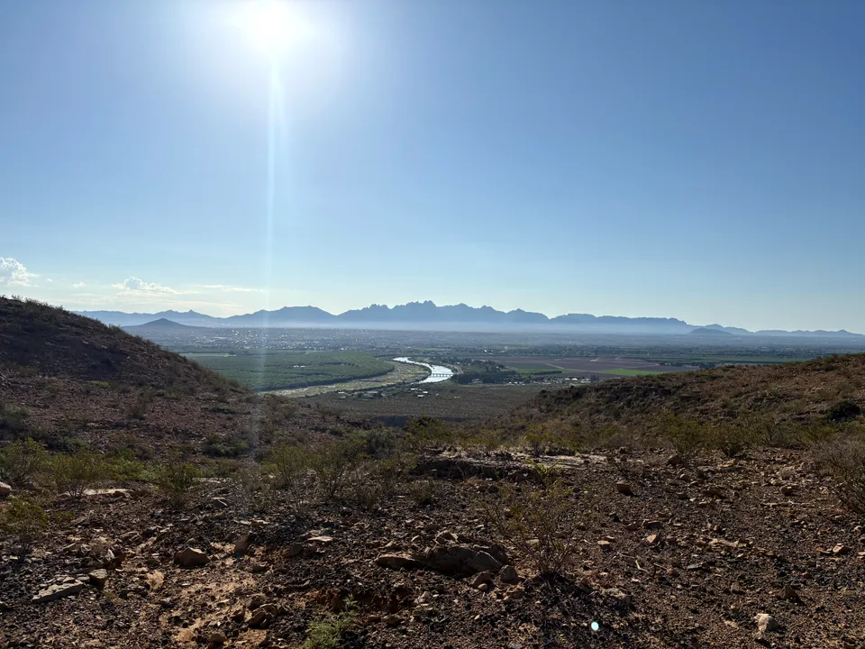 Photograph of View at Prehistoric Trackways National Monument, New Mexico.