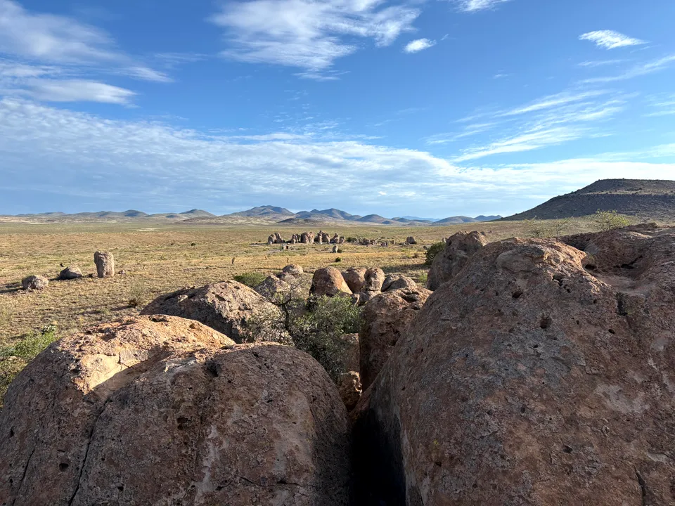 Rock formations at City of Rocks State Park