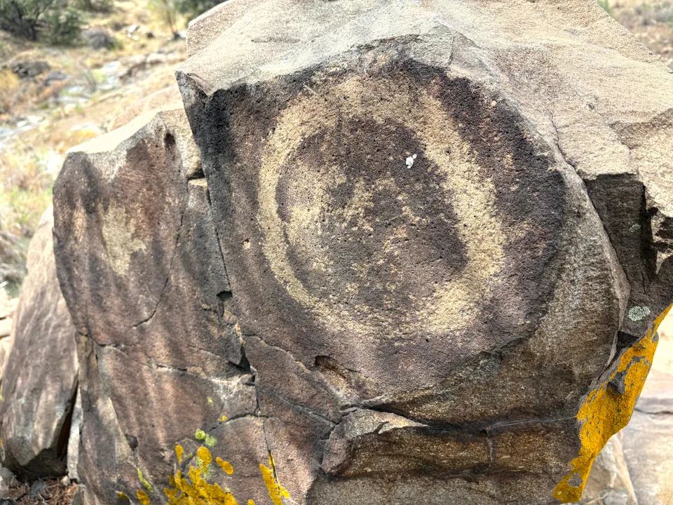 Photograph of Petroglyph at Dragonfly Petroglyph Site, New Mexico.