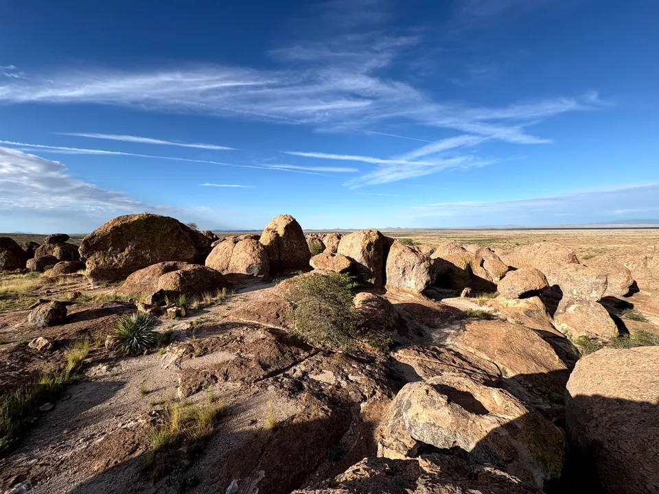 Volcanic rocks at City of Rocks State Park