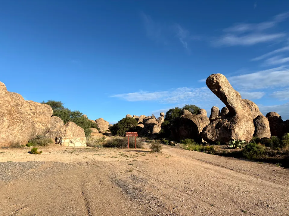 Passage between rocks at City of Rocks State Park