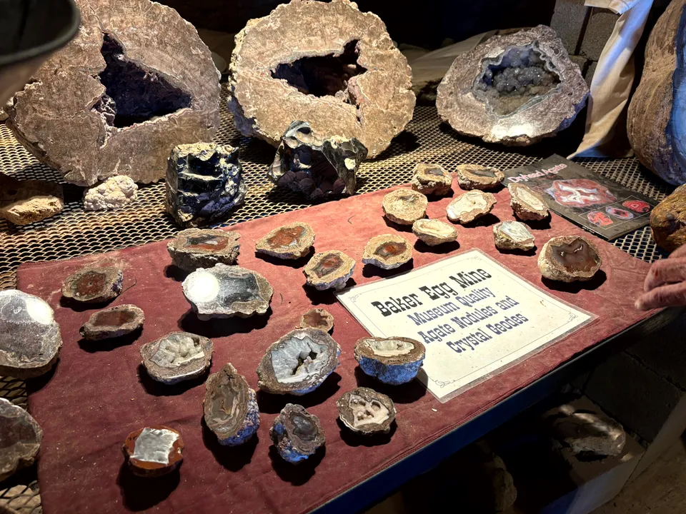 Rock shop near the entrance of Rockhound State Park