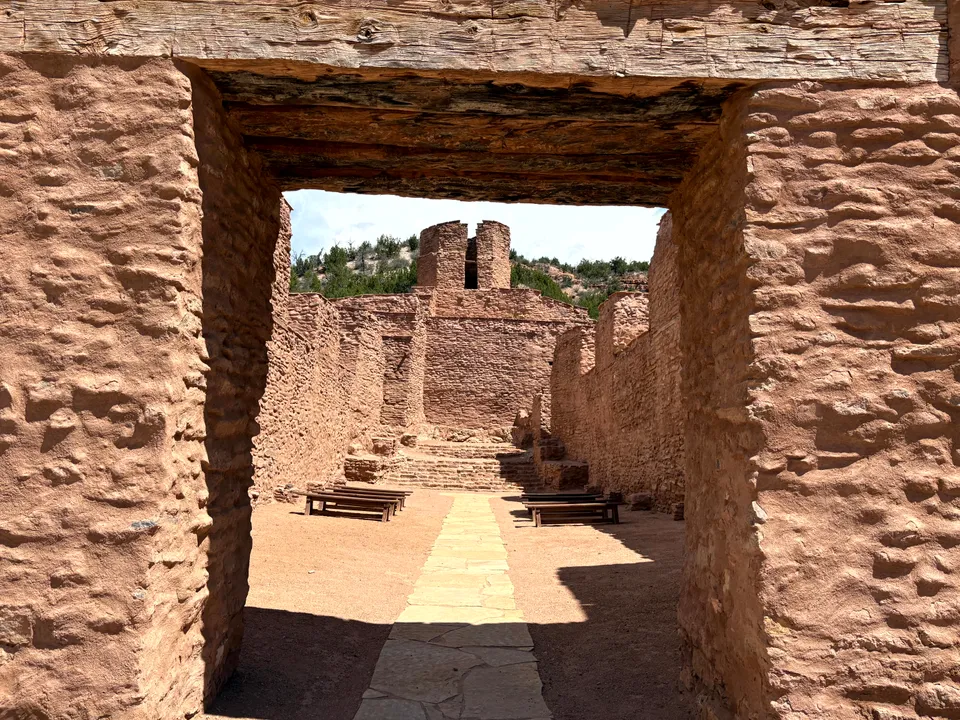 Visitor center at Jemez Historic Site