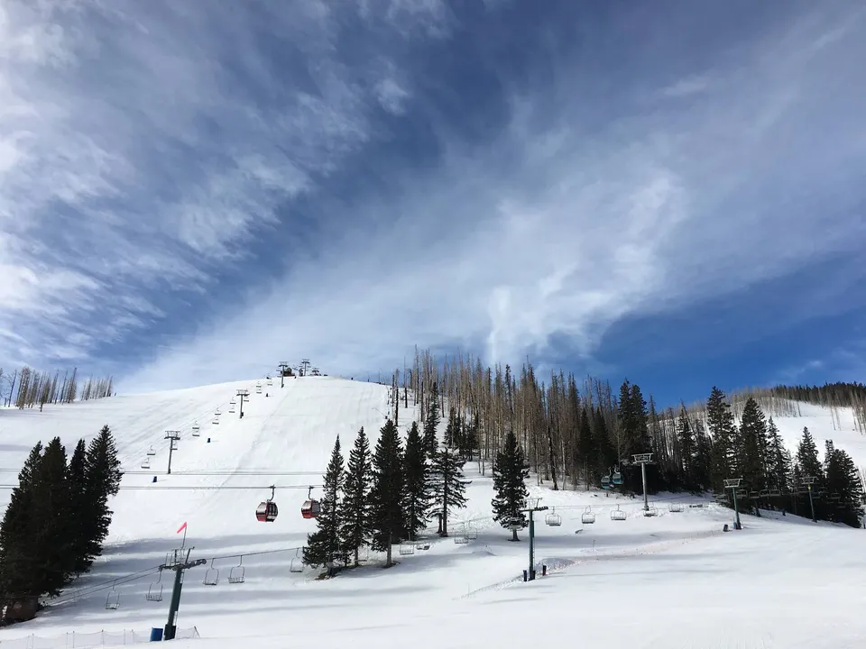 Photograph of Ski at Ski Apache, New Mexico.