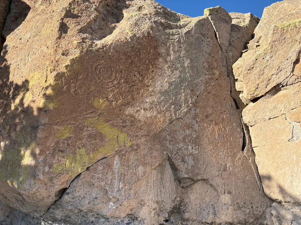 Photograph of Tsankawi Petro2 at Tsankawi Prehistoric Site, New Mexico.