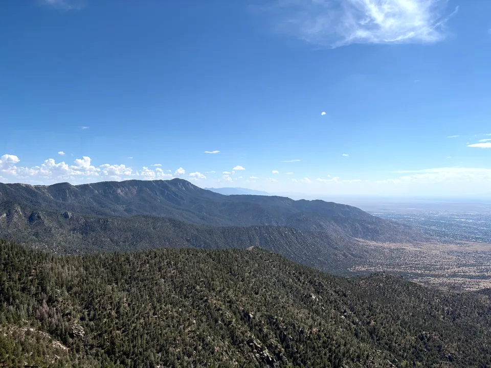 View from the tram over Albuquerque