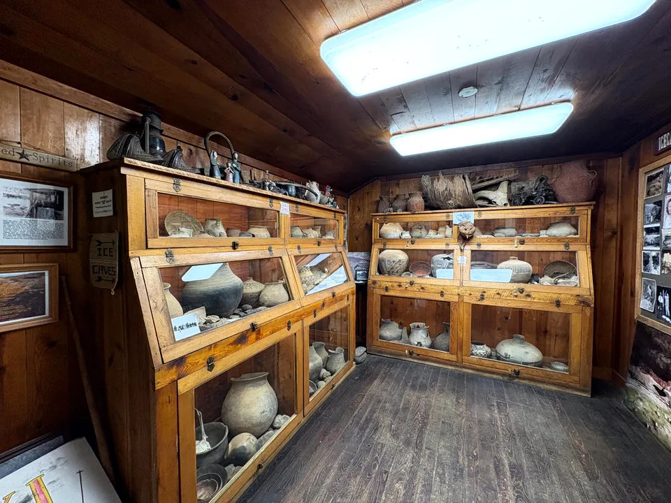 Museum at the Ice Cave and Bandera Volcano