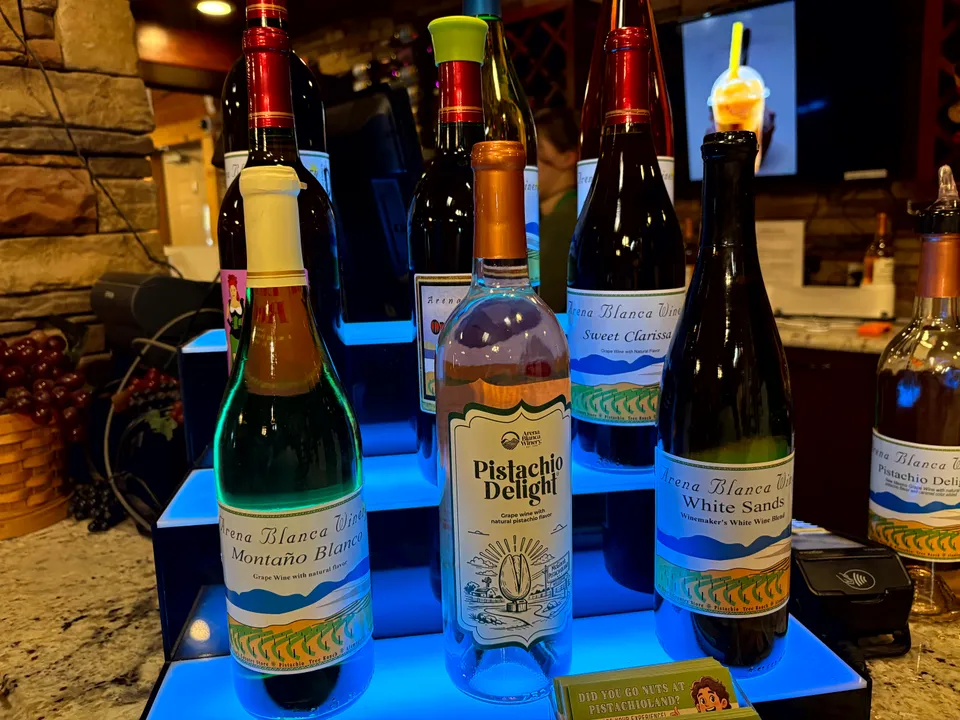Photograph of Wine at Worlds Largest Pistachio, New Mexico.