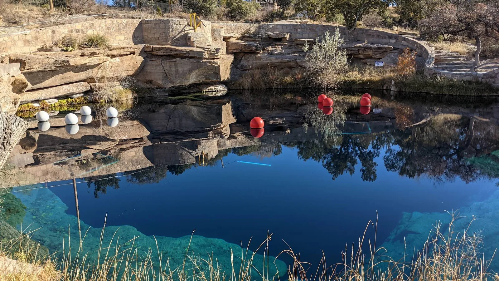 Scenic view of Blue Hole