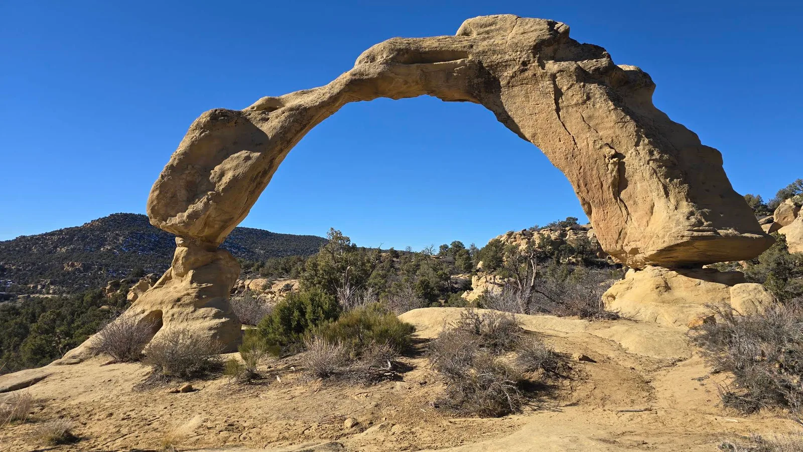 Scenic view of Cox Canyon Arch