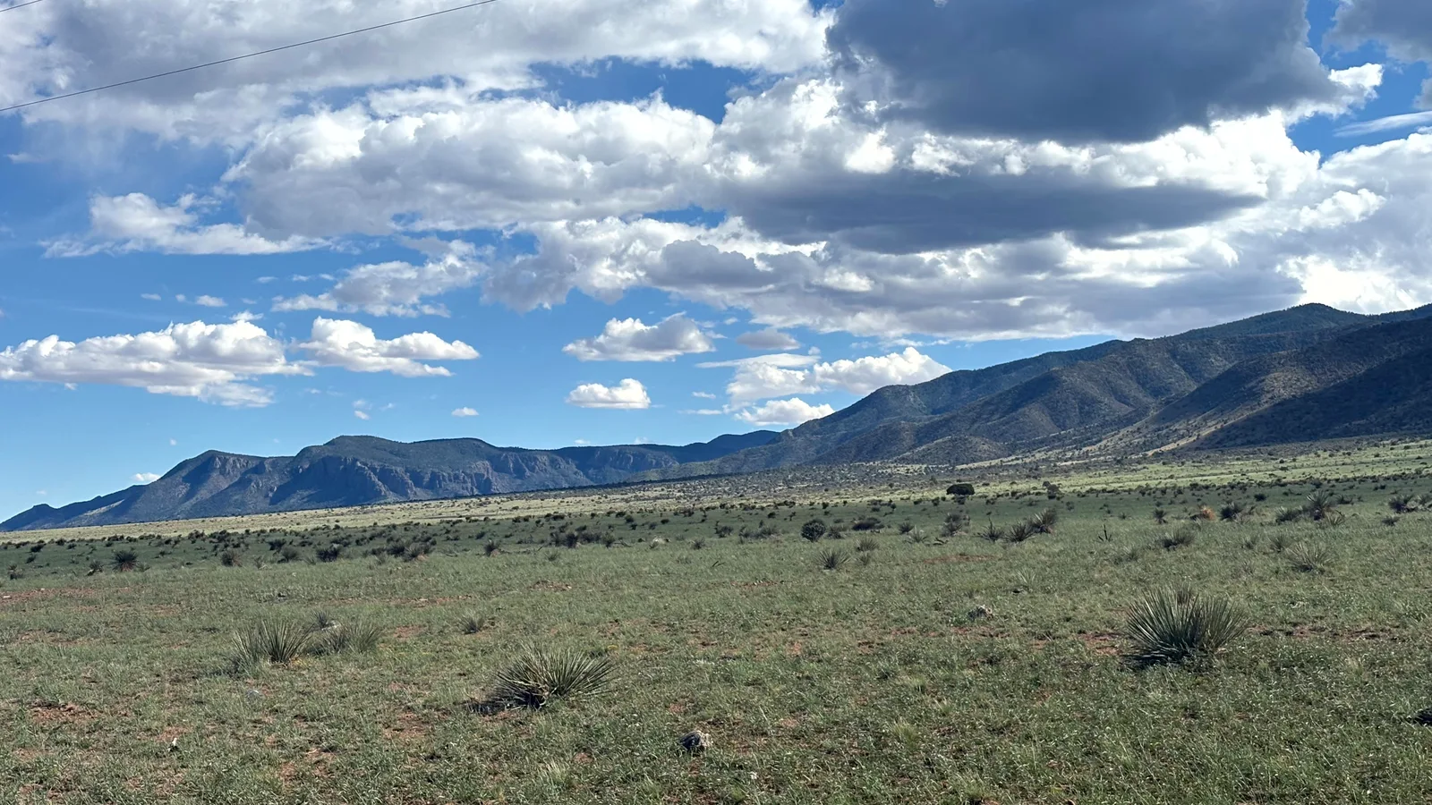 Scenic view of Datil Mountains