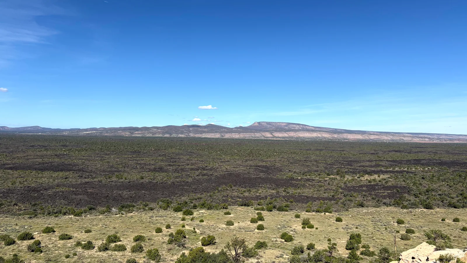Scenic view of El Malpais National Monument