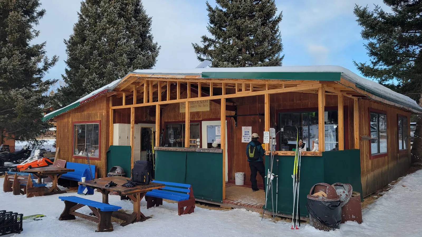 Scenic view of Enchanted Forest Cross Country Ski Area