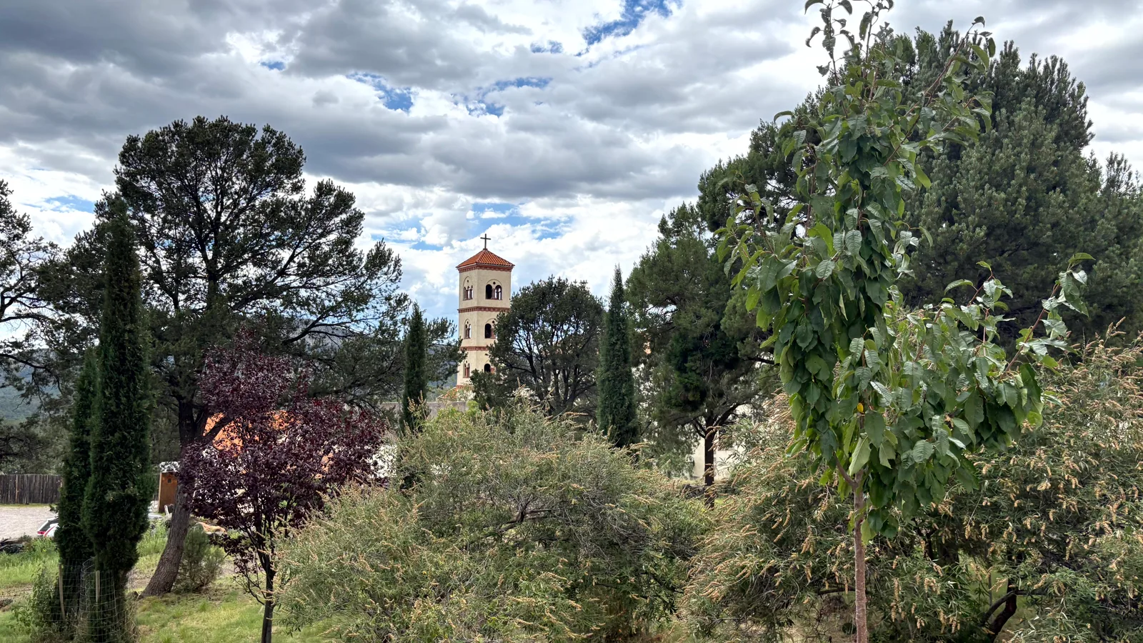 Scenic view of Our Lady of Guadalupe Benedictine Monastery