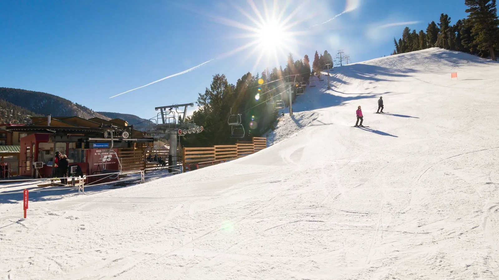 Scenic view of Red River Ski Area