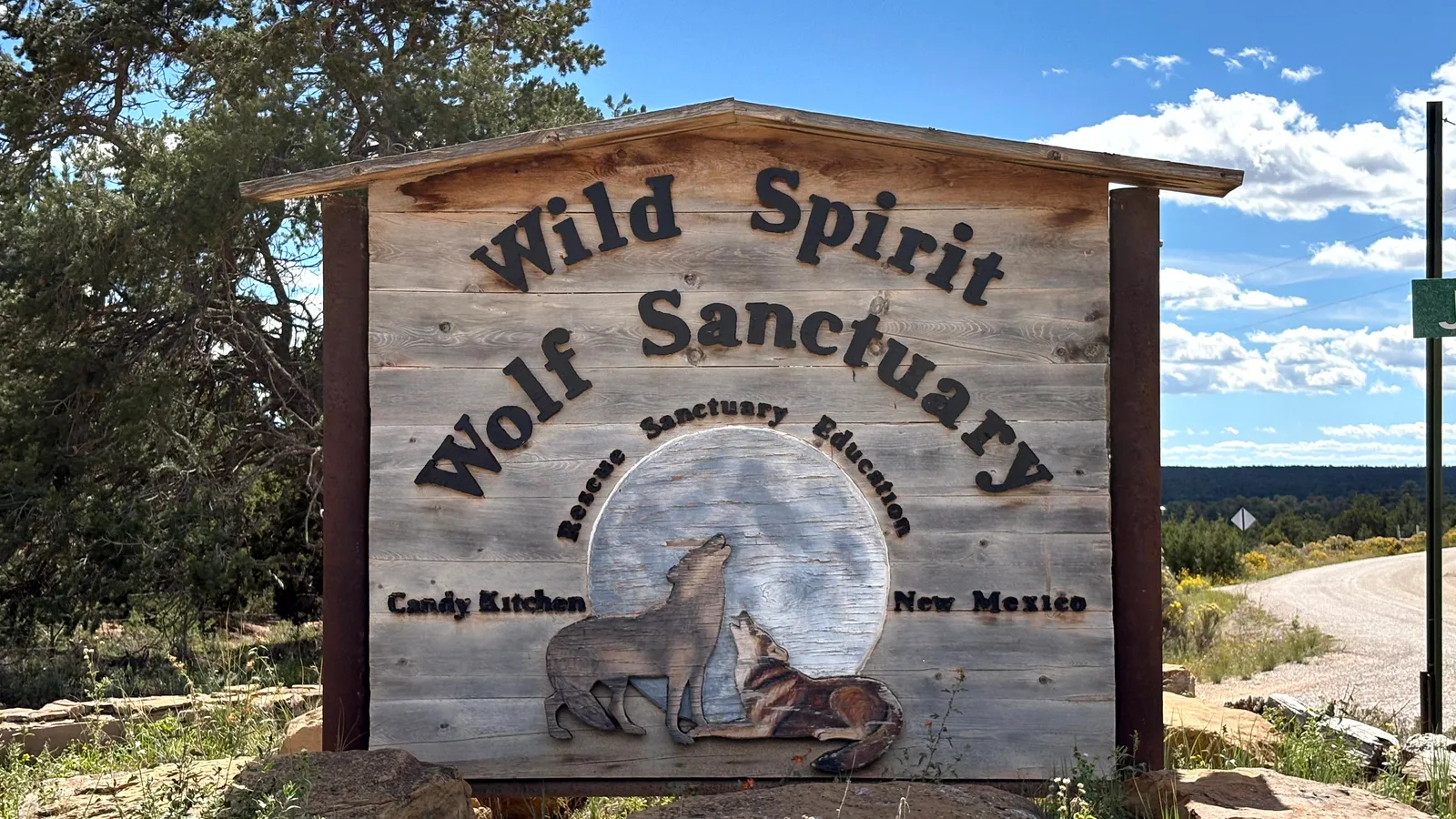 Scenic view of Wild Spirit Wolf Sanctuary