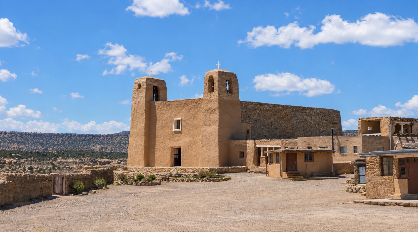 Scenic view of Acoma Pueblo