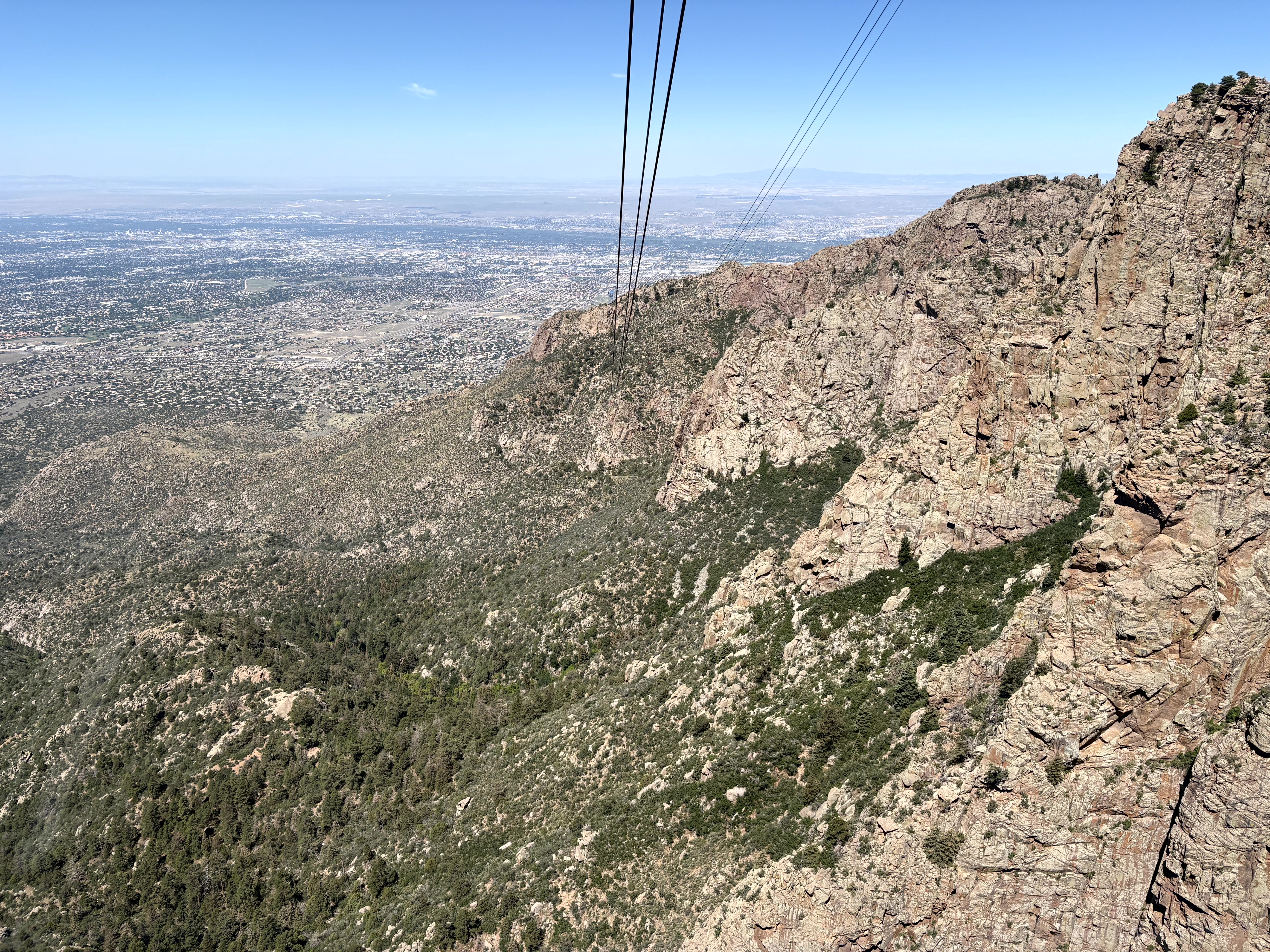 The Sandia Mountains rising above Albuquerque
