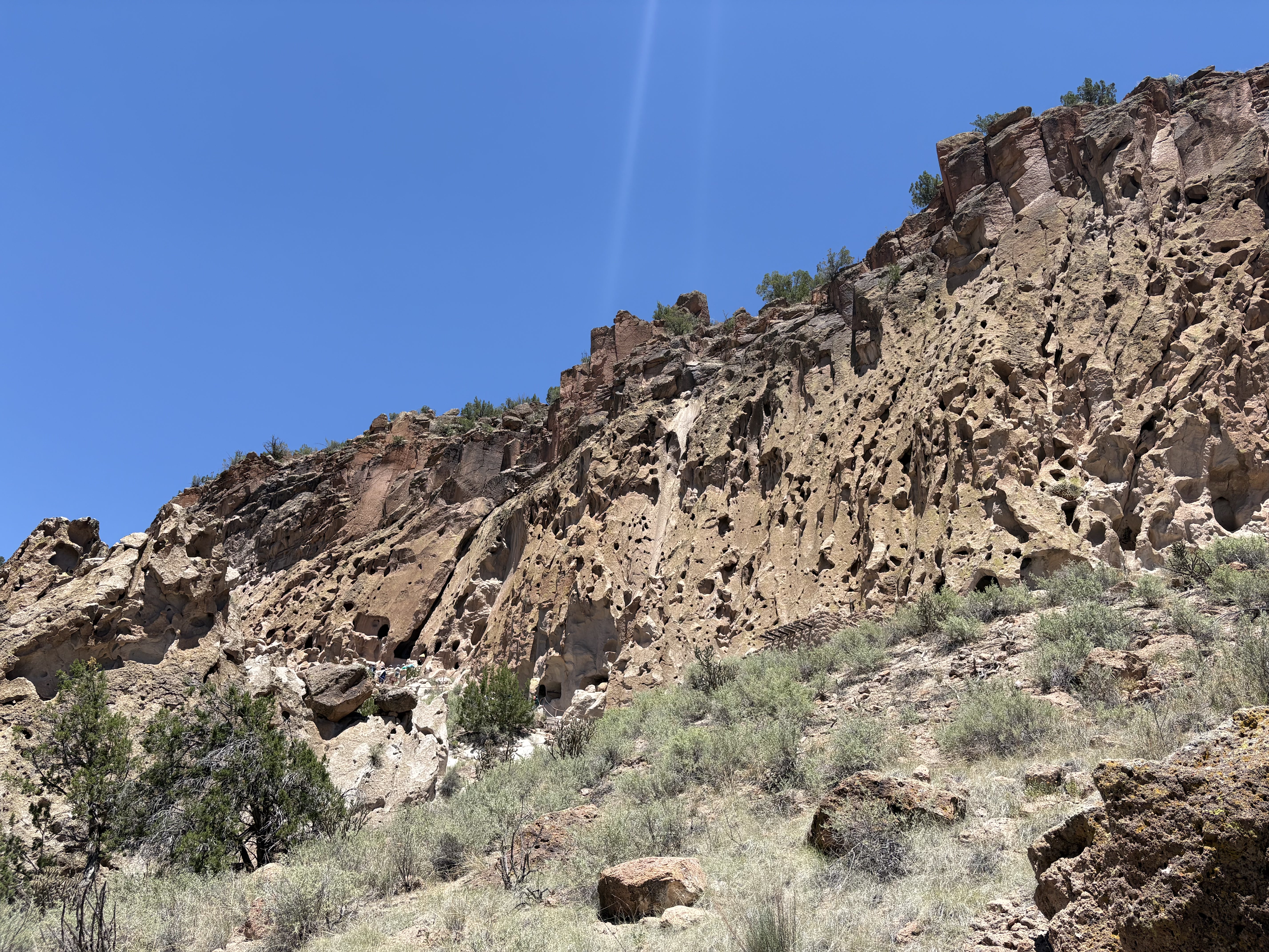 Trail scenery in Bandelier National Monument
