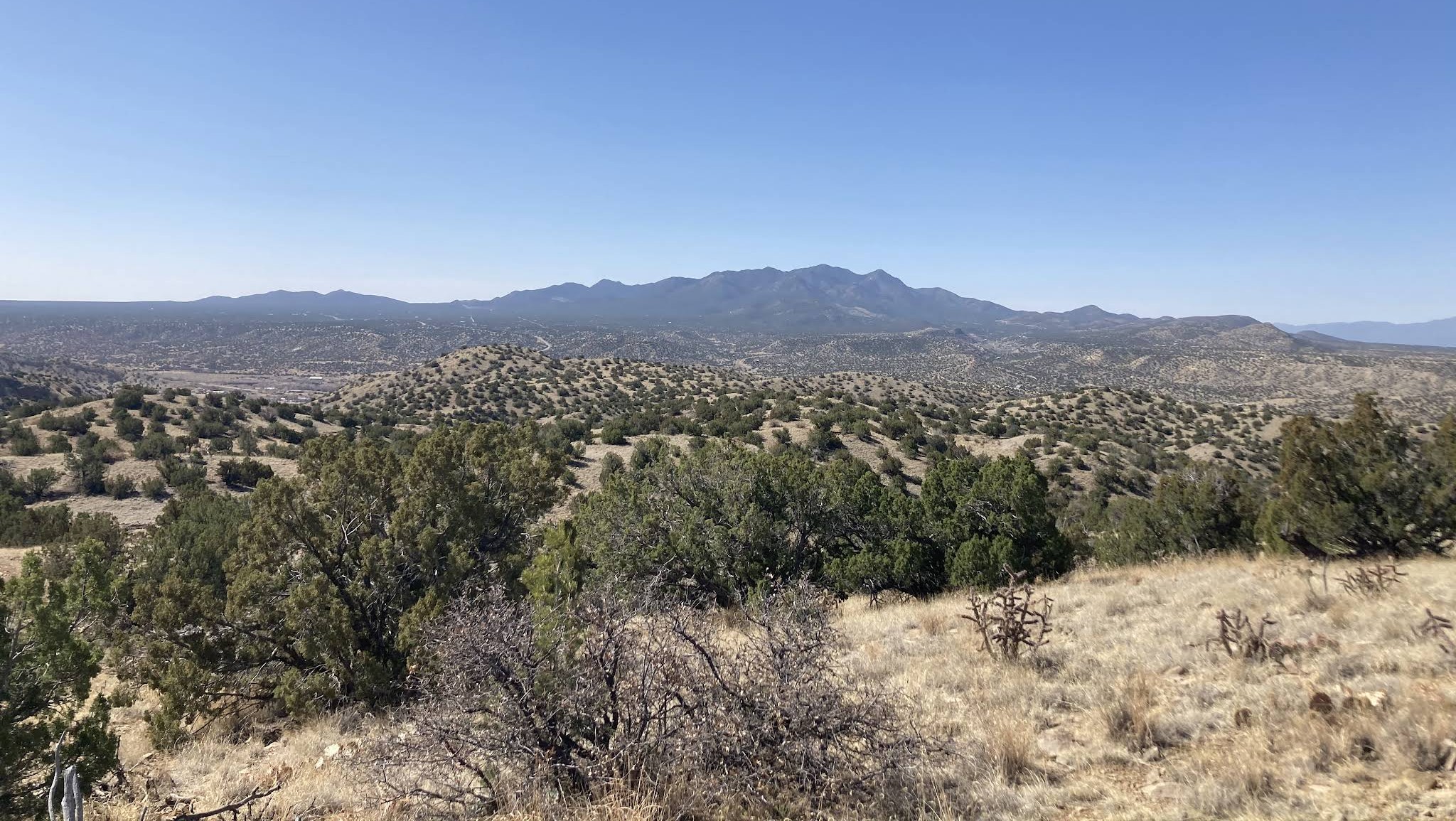 Scenic view of Cerrillos Hills State Park