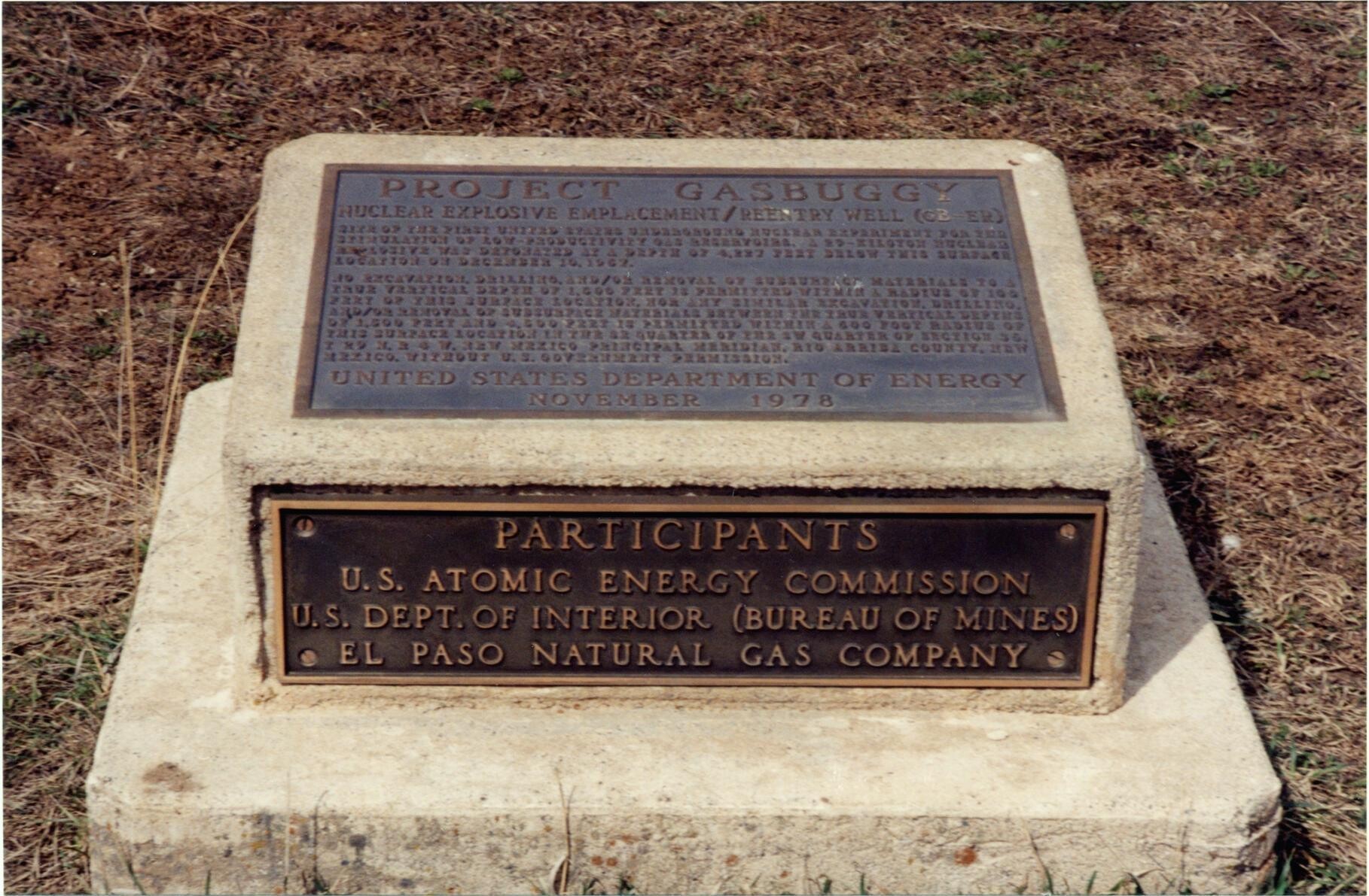 Scenic view of Gasbuggy Atomic Explosion Site