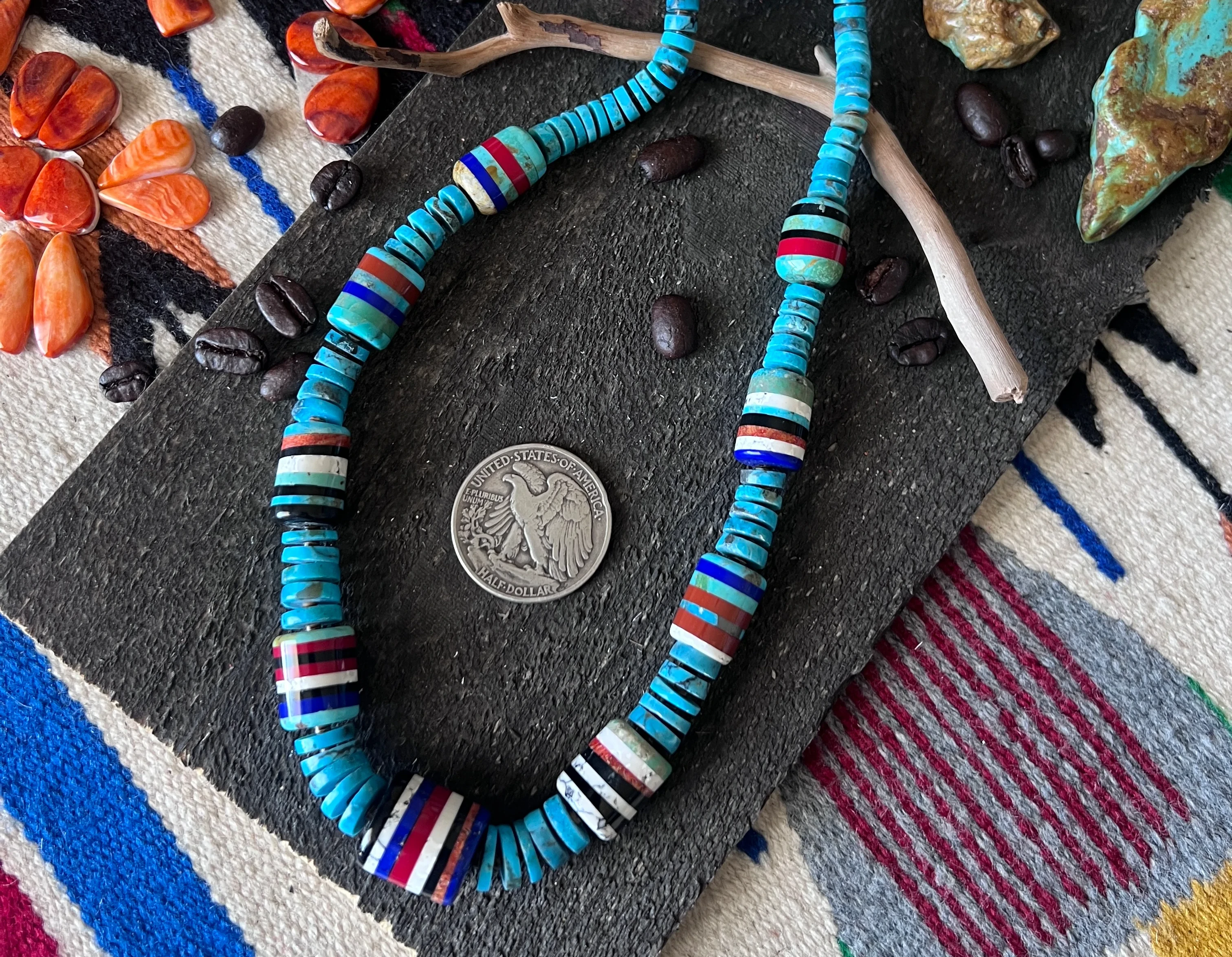 Heishi Jewelry from Kewa Pueblo