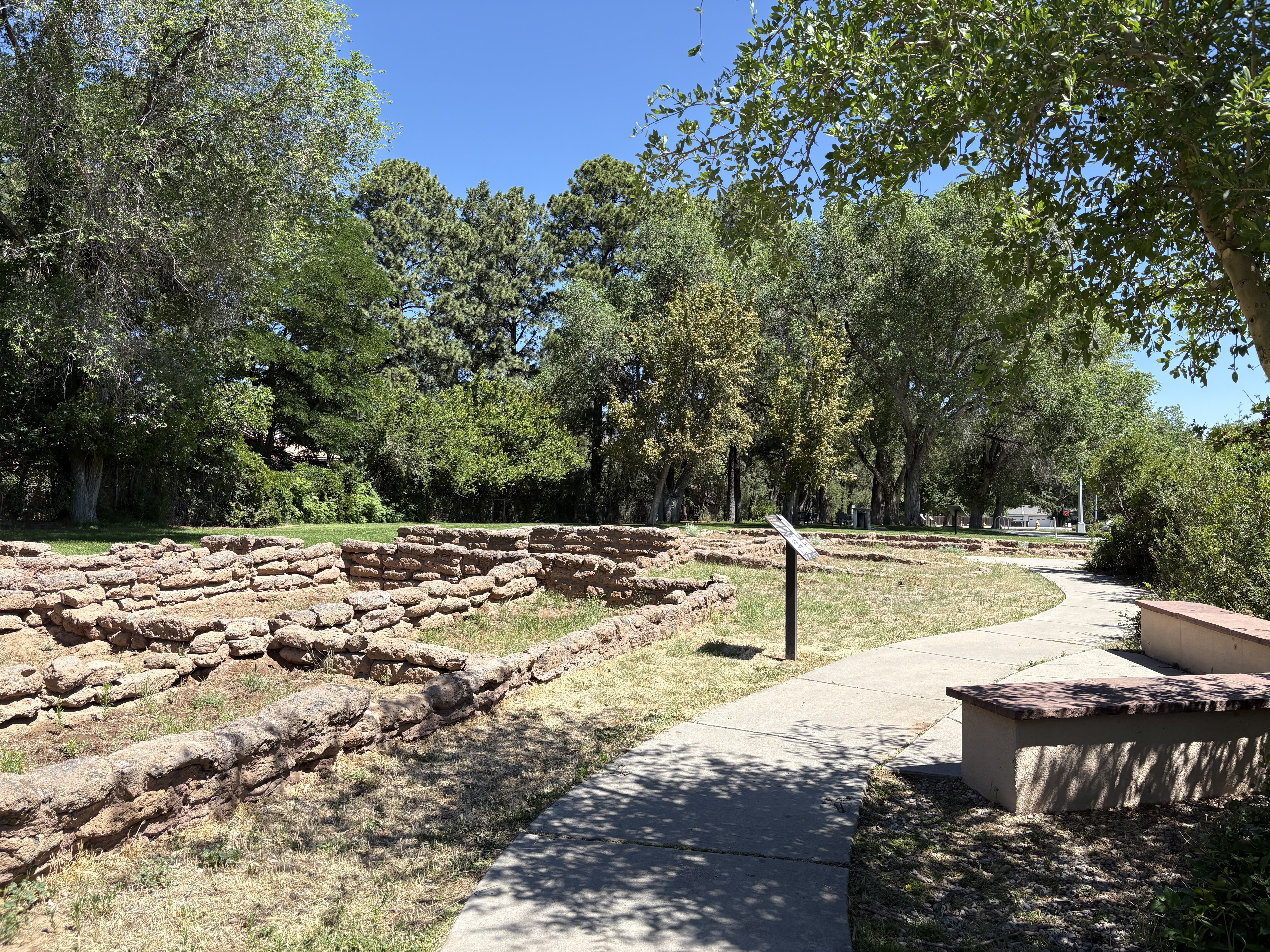 Trail scenery in Bandelier National Monument