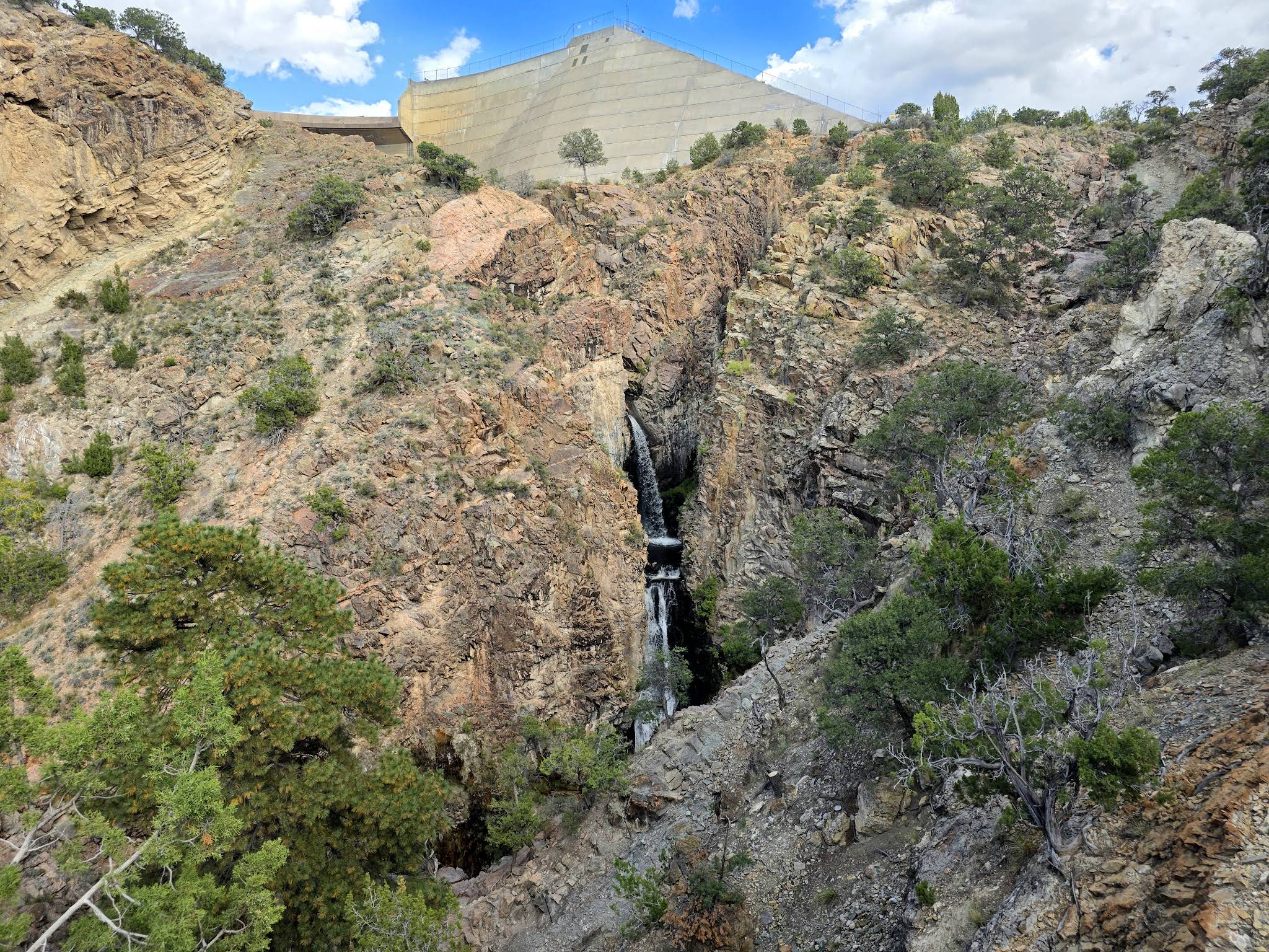 Scenic view of Nambe Falls