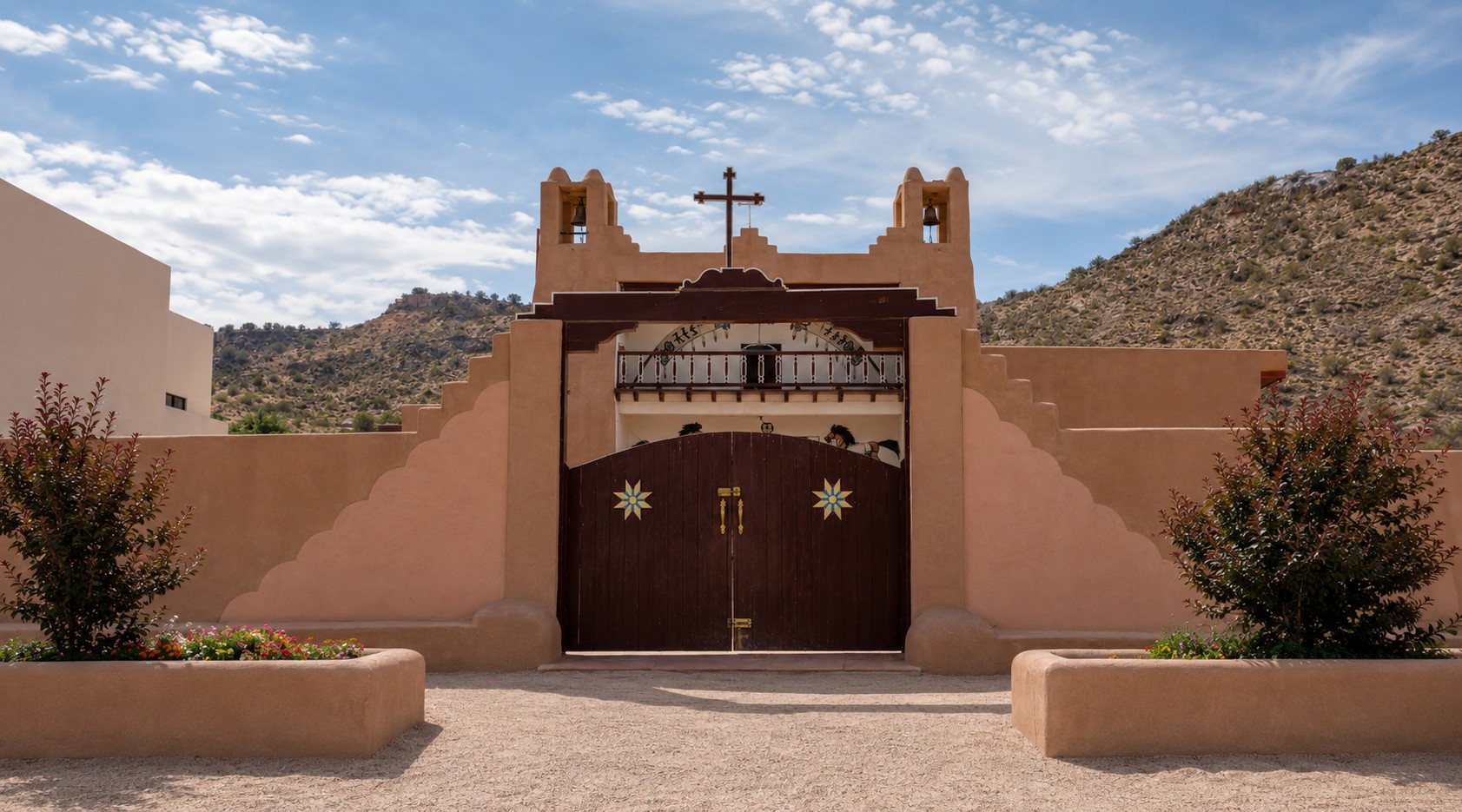 Scenic view of San Felipe Pueblo