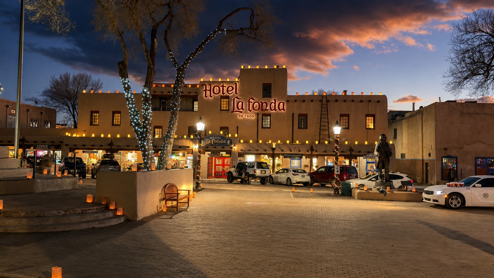 Scenic view of Taos