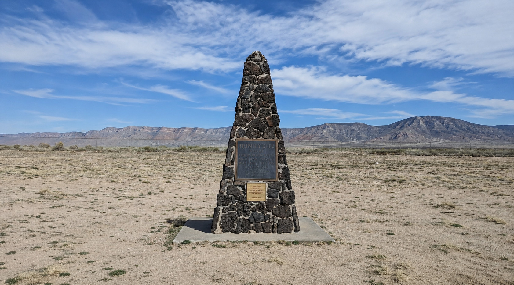 Scenic view of Trinity Site