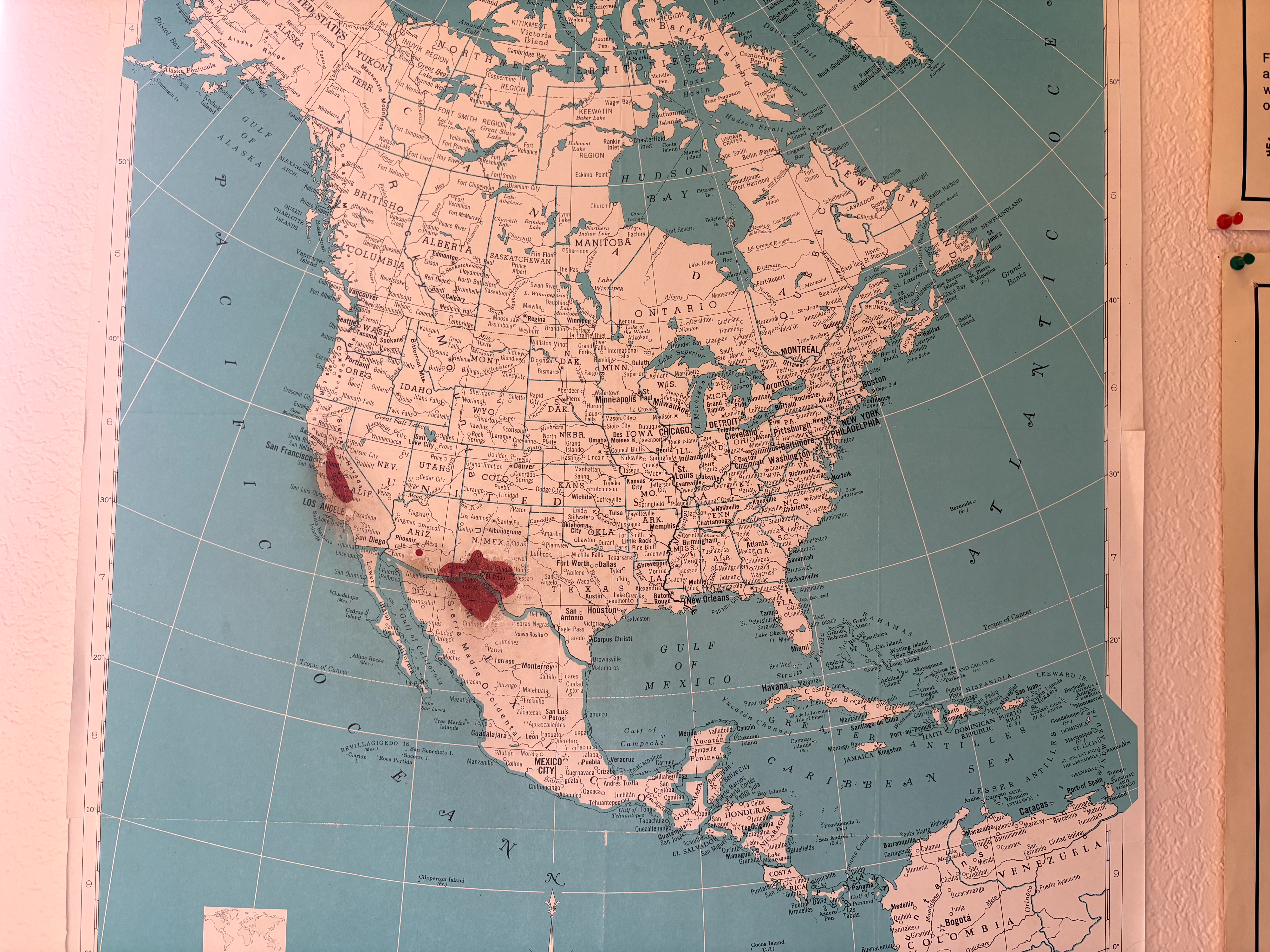 Map of pistachio-growing regions in the United States